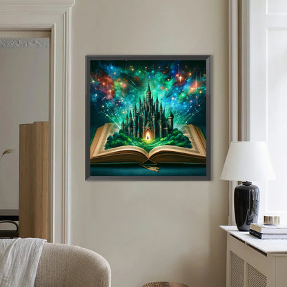 Diamond Painting - Full Round - Castle In The Book (50*50CM)