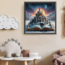 Load image into Gallery viewer, Diamond Painting - Full Round - Snow Castle In The Book (50*50CM)
