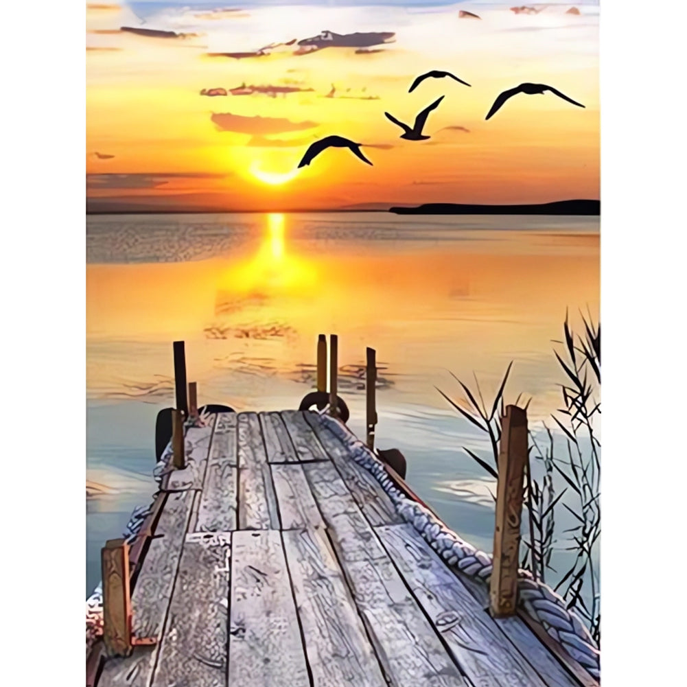 Diamond Painting - Full Round - Seaside Scenery (30*40CM)