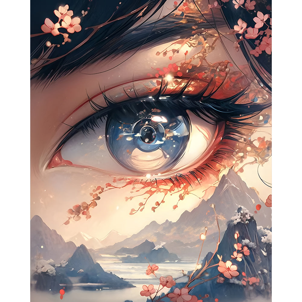 Diamond Painting - Full Round - Beautiful Eyes (40*50CM)