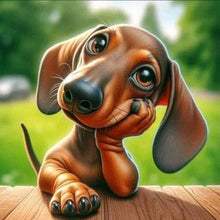 Load image into Gallery viewer, Diamond Painting - Full Round - Dachshund (40*40CM)
