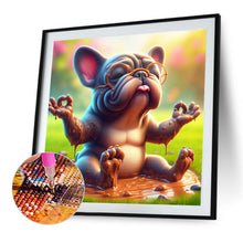 Load image into Gallery viewer, Diamond Painting - Full Round - French Bulldog (40*40CM)
