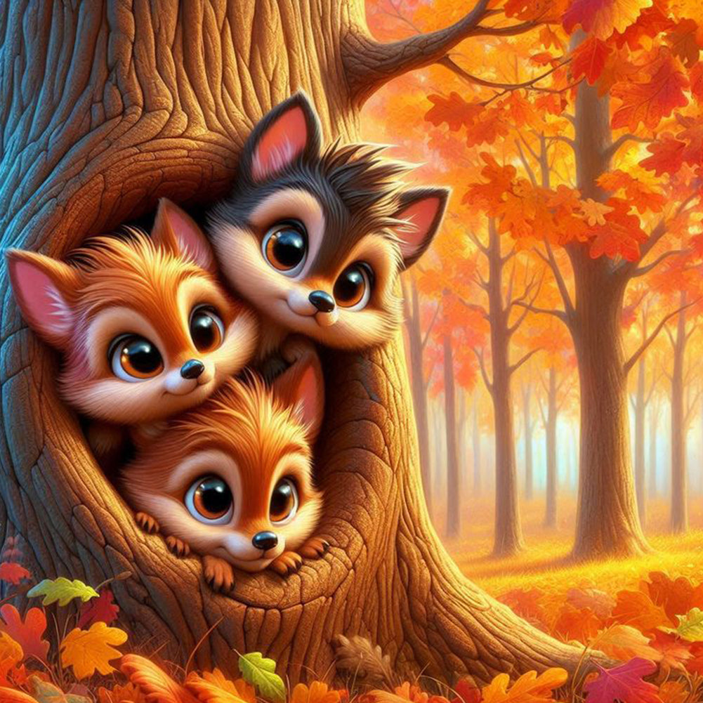 Diamond Painting - Full Round - Squirrel (40*40CM)