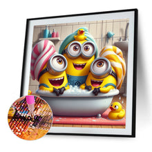 Load image into Gallery viewer, Diamond Painting - Full Round - Minions Bathing (40*40CM)
