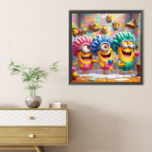 Load image into Gallery viewer, Diamond Painting - Full Round - Minions Bathing (40*40CM)
