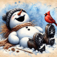 Load image into Gallery viewer, Diamond Painting - Full Round - Snowman (40*40CM)
