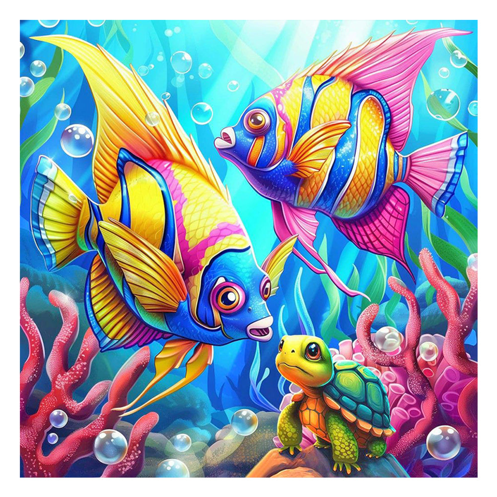 Diamond Painting - Full Round - Butterfly Fish (40*40CM)