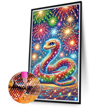 Load image into Gallery viewer, Diamond Painting - Full Round - Fireworks Snake (40*70CM)
