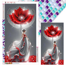 Load image into Gallery viewer, Diamond Painting - Full Round - Flower Lady (40*70CM)
