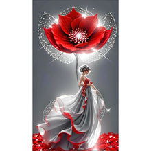 Load image into Gallery viewer, Diamond Painting - Full Round - Flower Lady (40*70CM)
