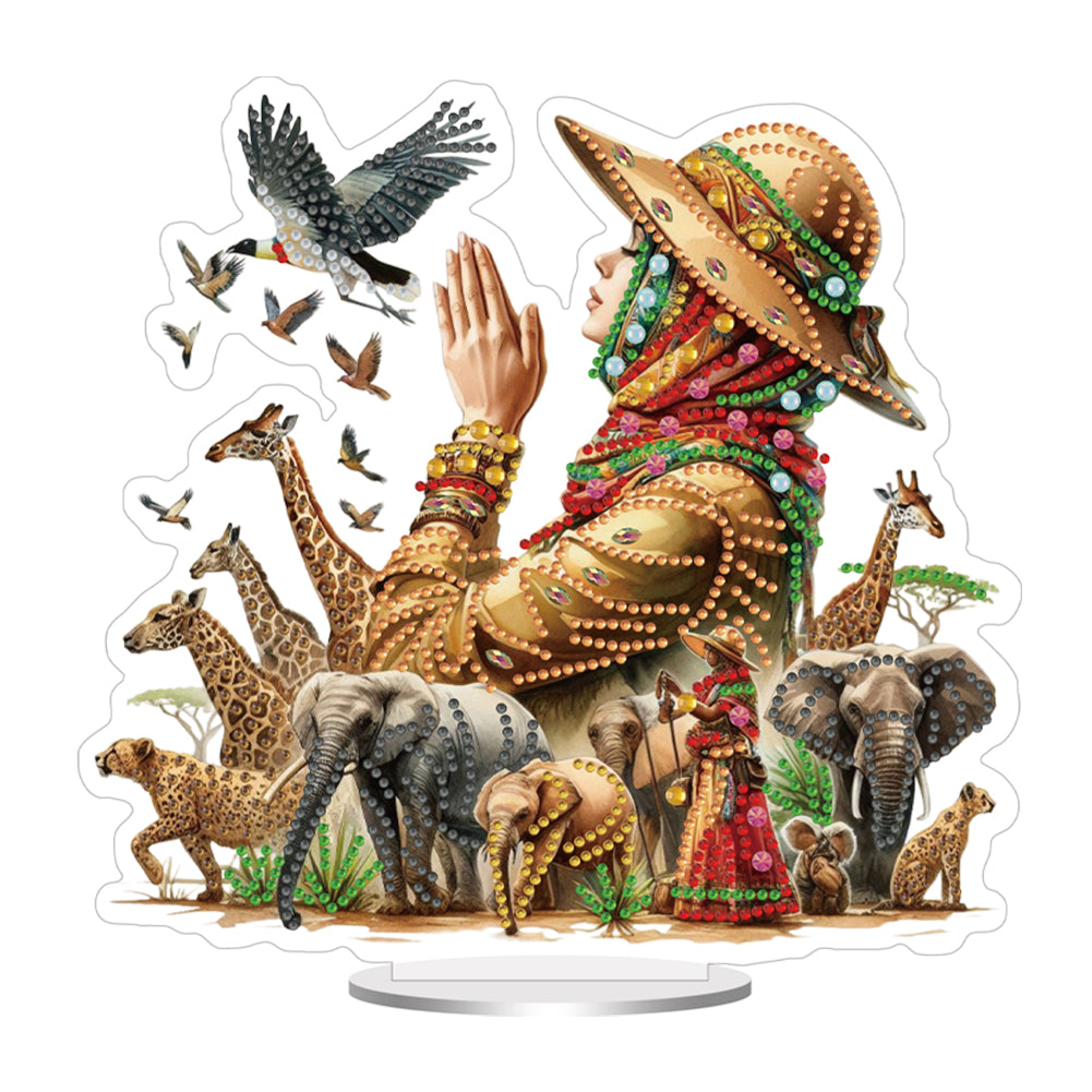 Acrylic Special Shape Nature 5D DIY Diamond Painting Tabletop Decorations