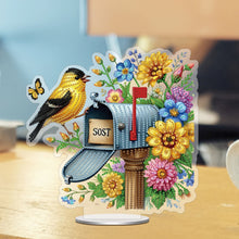 Load image into Gallery viewer, Acrylic Special Shape Flower Bird Mailbox 5D DIY Diamond Painting Tabletop Decor
