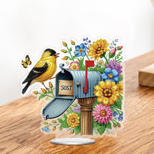 Load image into Gallery viewer, Acrylic Special Shape Flower Bird Mailbox 5D DIY Diamond Painting Tabletop Decor
