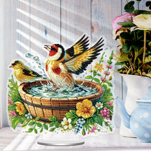 Load image into Gallery viewer, Acrylic Special Shape Water Basin Bird 5D DIY Diamond Painting Tabletop Decor
