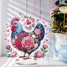 Load image into Gallery viewer, Acrylic Special Shape Flower Chicken 5D DIY Diamond Painting Tabletop Decoration
