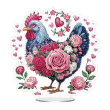 Load image into Gallery viewer, Acrylic Special Shape Flower Chicken 5D DIY Diamond Painting Tabletop Decoration
