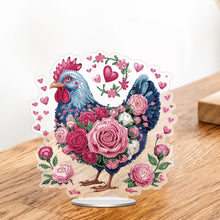 Load image into Gallery viewer, Acrylic Special Shape Flower Chicken 5D DIY Diamond Painting Tabletop Decoration
