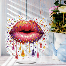 Load image into Gallery viewer, Acrylic Special Shape Lip 5D DIY Diamond Painting Tabletop Decorations
