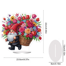 Load image into Gallery viewer, Acrylic Special Shape Gnome Flower 5D DIY Diamond Painting Tabletop Decorations
