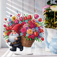 Load image into Gallery viewer, Acrylic Special Shape Gnome Flower 5D DIY Diamond Painting Tabletop Decorations
