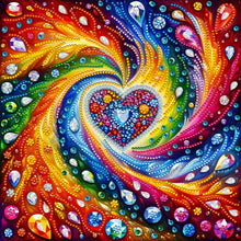 Load image into Gallery viewer, Diamond Painting - Partial Special Shaped - Cloud Sea Heart (30*30cm)
