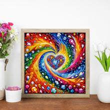 Load image into Gallery viewer, Diamond Painting - Partial Special Shaped - Cloud Sea Heart (30*30cm)
