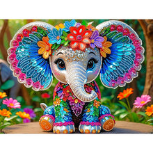 Load image into Gallery viewer, Diamond Painting - Partial Special Shaped - Elephant (40*30cm)
