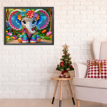 Load image into Gallery viewer, Diamond Painting - Partial Special Shaped - Elephant (40*30cm)
