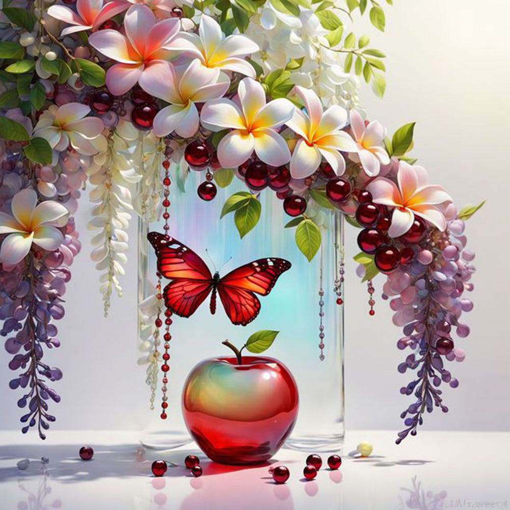 Diamond Painting - Full Round - Apple Plumeria (40*40CM)