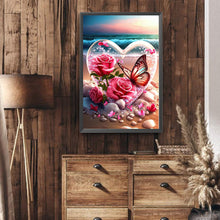 Load image into Gallery viewer, Diamond Painting - Full Round - Love Rose Butterfly (40*60CM)
