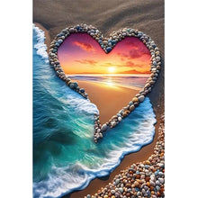 Load image into Gallery viewer, Diamond Painting - Full Round - Love Sunset Beach (40*60CM)
