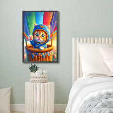 Load image into Gallery viewer, Diamond Painting - Full Round - Hot Air Balloon Orange Cat (40*60CM)
