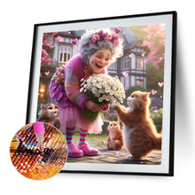 Load image into Gallery viewer, Diamond Painting - Full Round - Cute Old Lady (40*40CM)
