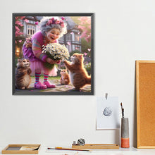 Load image into Gallery viewer, Diamond Painting - Full Round - Cute Old Lady (40*40CM)
