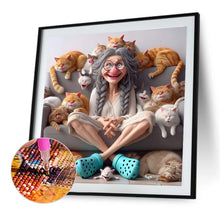 Load image into Gallery viewer, Diamond Painting - Full Round - Cute Old Lady (40*40CM)
