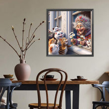 Load image into Gallery viewer, Diamond Painting - Full Round - Cute Old Lady (40*40CM)
