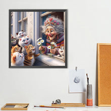 Load image into Gallery viewer, Diamond Painting - Full Round - Cute Old Lady (40*40CM)
