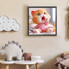 Load image into Gallery viewer, Diamond Painting - Full Round - Cute Cat (30*30CM)
