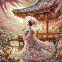Load image into Gallery viewer, Diamond Painting - Full Round - Japanese Geisha Beauty (40*40CM)
