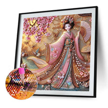 Load image into Gallery viewer, Diamond Painting - Full Round - Japanese Geisha Beauty (40*40CM)
