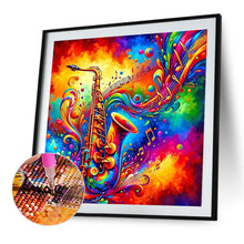 Load image into Gallery viewer, Diamond Painting - Full Round - Colorful Musical Instrument Saxophone (40*40CM)

