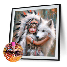 Load image into Gallery viewer, Diamond Painting - Full Round - Indian Child (40*40CM)
