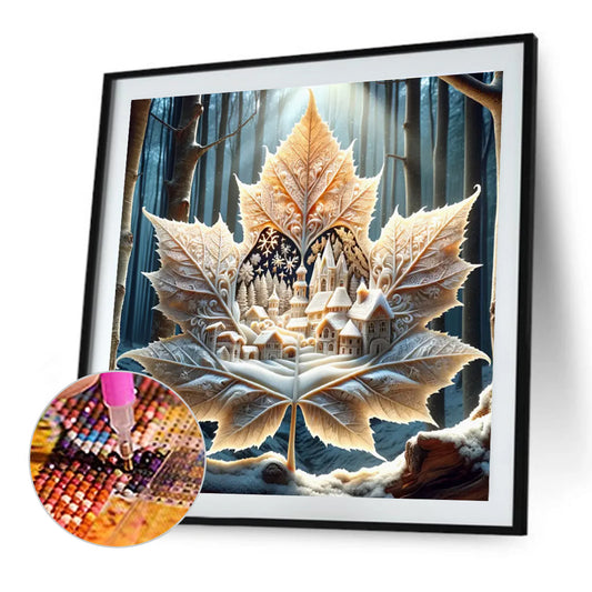 Diamond Painting - Full Round - Magical Maple Leaf (30*30CM)