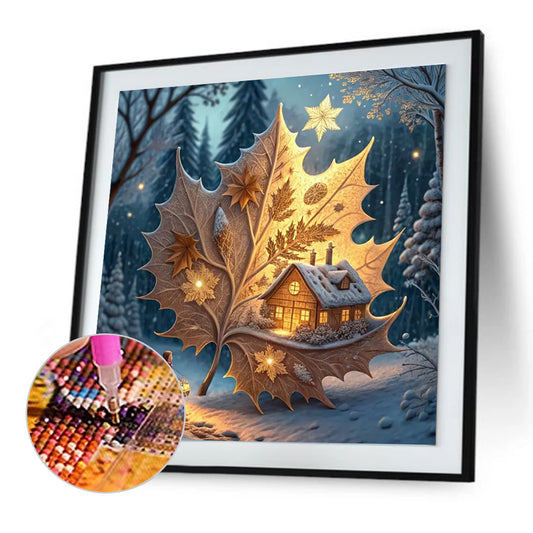 Diamond Painting - Full Round - Magical Maple Leaf (30*30CM)