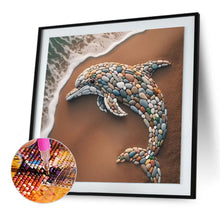 Load image into Gallery viewer, Diamond Painting - Full Round - Stone Art Dolphin (30*30CM)
