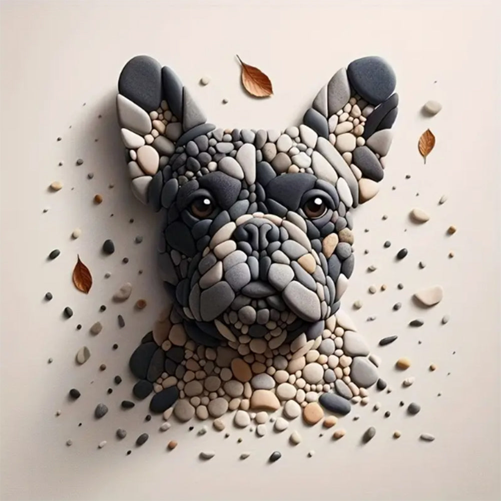 Diamond Painting - Full Round - Stone Art Puppy (30*30CM)