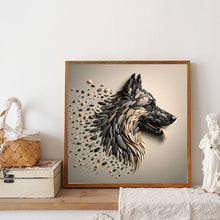 Load image into Gallery viewer, Diamond Painting - Full Round - Stone Art Wolf (30*30CM)
