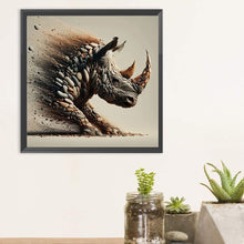 Load image into Gallery viewer, Diamond Painting - Full Round - Stone Art Rhino (30*30CM)
