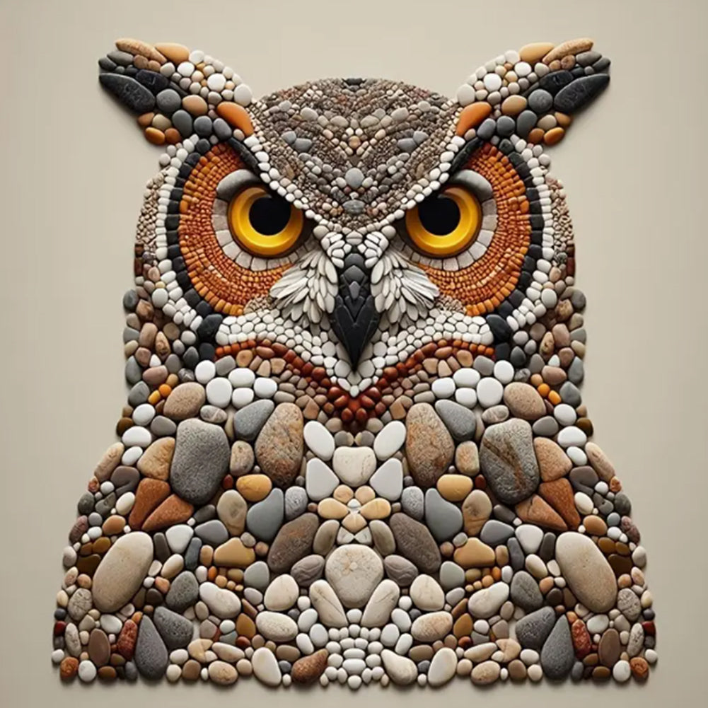 Diamond Painting - Full Round - Stone Art Owl (30*30CM)