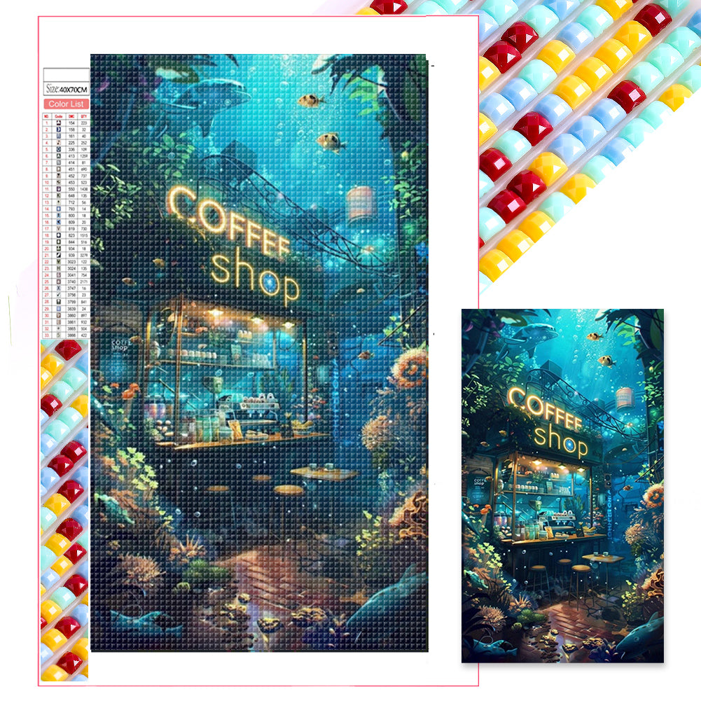 Diamond Painting - Full Square - Undersea Coffee (40*70CM)
